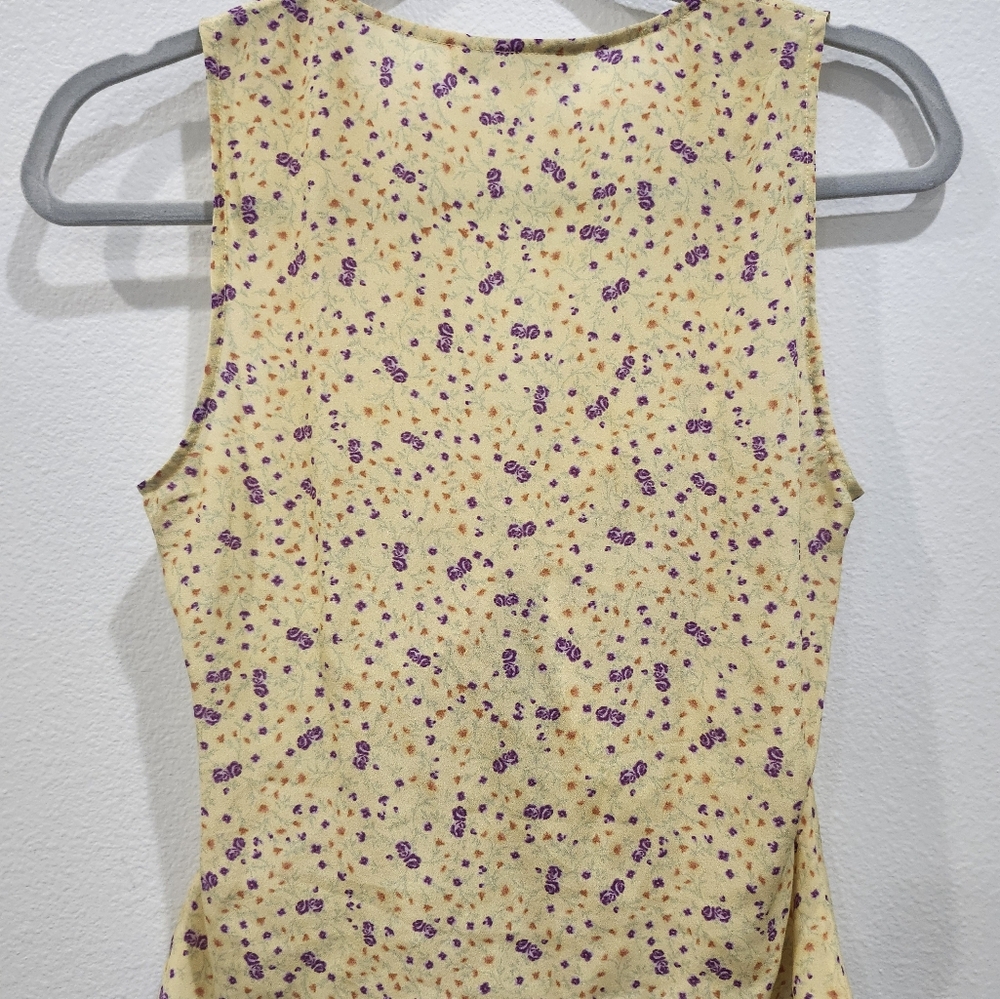 NEW FAVORITE DAUGHTER YELLOW GWEN TOP SIZE SMALL 100% SILK - Picture 9 of 9